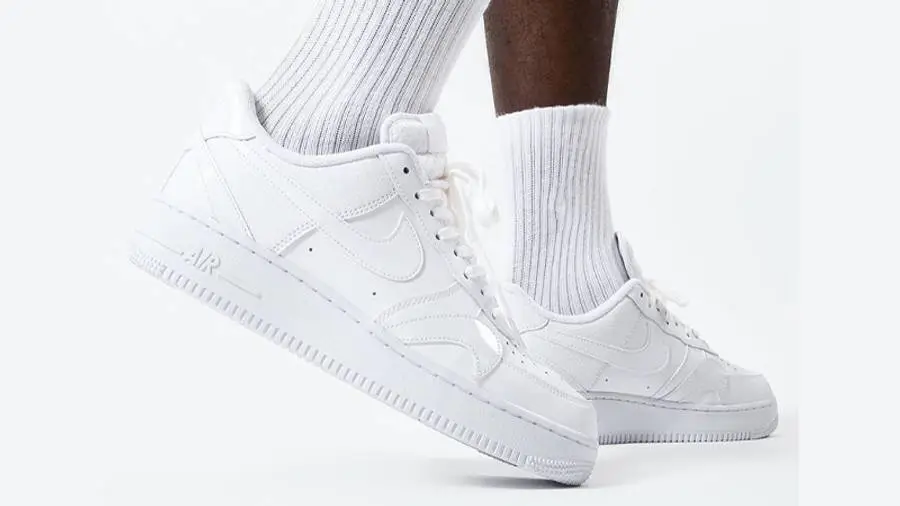 耐克 Nike Air Force 1 07 LV8 Misplaced Swooshes White 空军一号 白色 错位 倒钩 CK7214-100