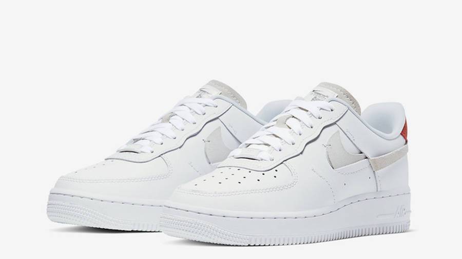 耐克 Nike Air Force 1 LX Vandalised White 空军一号 错位 断钩 解构 898889-103