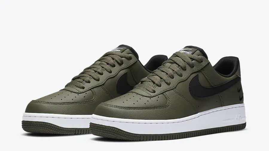 耐克 Nike Air Force 1 Low Double Swoosh Olive Black 空军一号 橄榄黑 CT2300-300