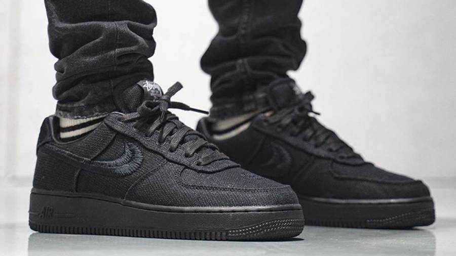 耐克 Stussy x Nike Air Force 1 Black 空军一号 斯图西联名 CZ9084-001