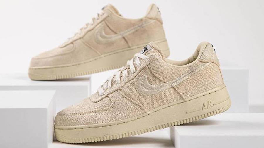 耐克 Stussy x Nike Air Force 1 Fossil Stone 空军一号 斯图西联名 CZ9084-200