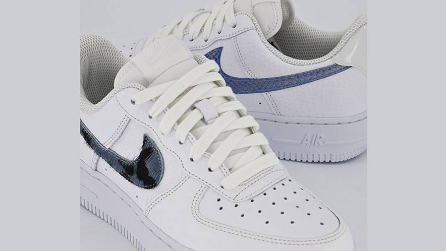 耐克 Nike Air Force 1 LV8 Snake White Navy 空军一号 蛇纹/海军蓝 CW7567-100