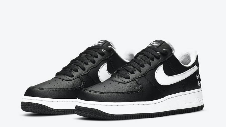 耐克 Nike Air Force 1 Low Double Swoosh Black White 空军一号 黑白 双钩 CT2300-001