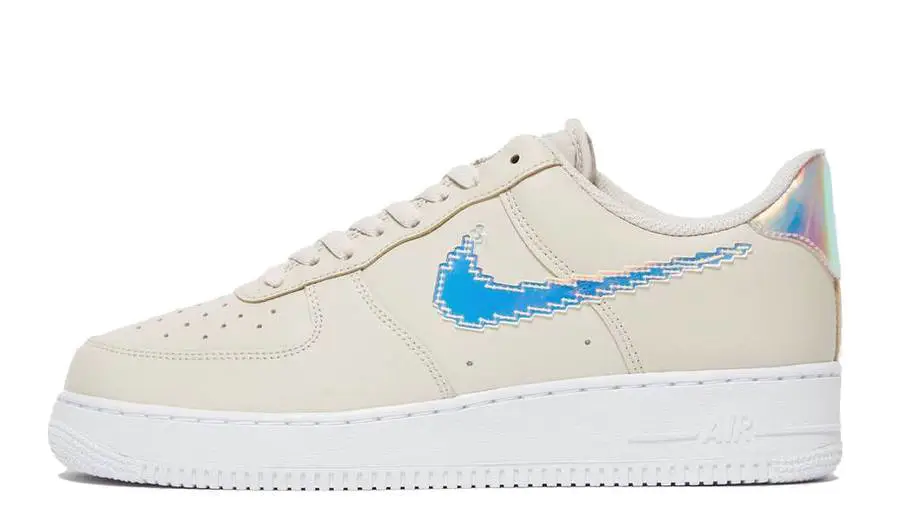 耐克 Nike Air Force 1 Iridescent Pixel Desert Sand 空军一号 彩虹像素 米白 CV1699-001