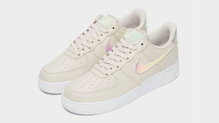 耐克 Nike Air Force 1 Iridescent Pixel Desert Sand 空军一号 彩虹像素 米白 CV1699-001