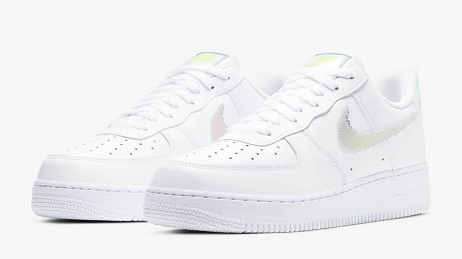 耐克 Nike Air Force 1 Iridescent Pixel White 空军一号 彩虹像素 白色 CV1699-100