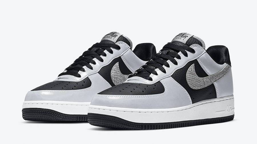 耐克 Nike Air Force 1 Low B Co.JP 3M Snake 空军一号 浅灰/黑 DJ6033-001