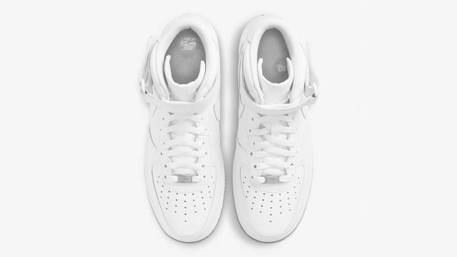 耐克 nike Air Force 1 Mid 07 Triple White 空军一号 经典全白 高帮 CW2289-111