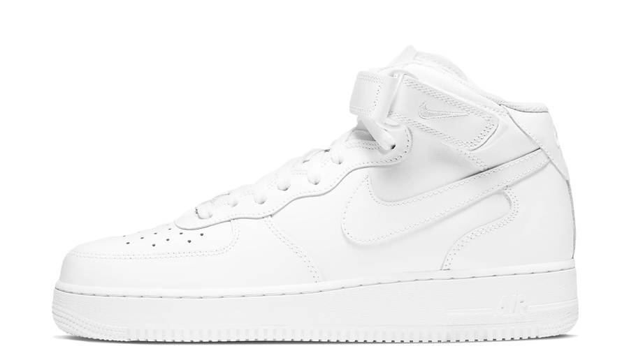 耐克 nike Air Force 1 Mid 07 Triple White 空军一号 经典全白 高帮 CW2289-111