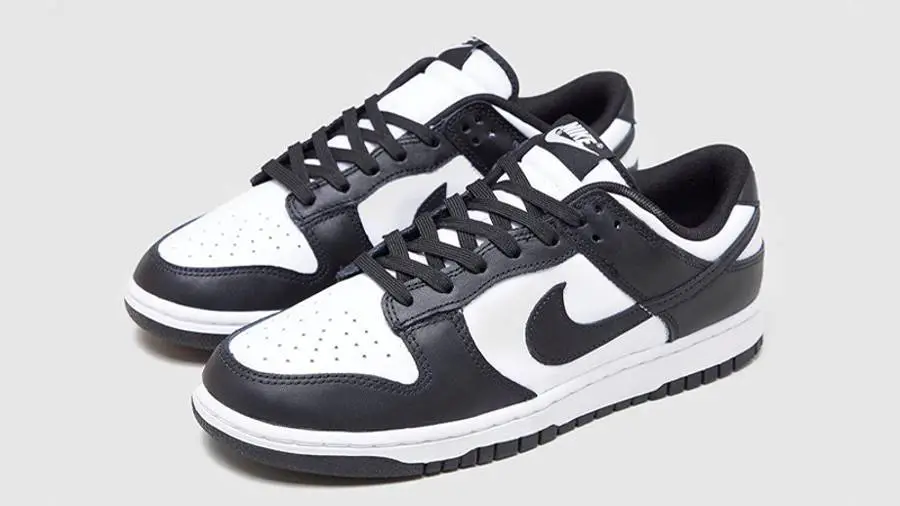 运动板鞋, 板鞋, 服装, Nike Dunk Low - 耐克 Nike Dunk Low Retro Black White 黑白 熊猫 运动板鞋 DD1391-100