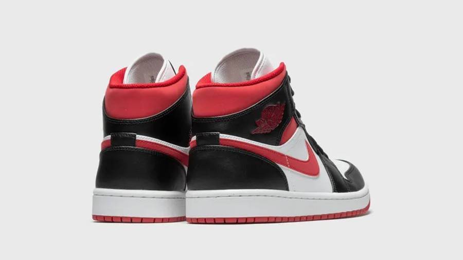 乔丹 Air Jordan 1 Mid Metallic Red  AJ1黑/金属红 554724-122