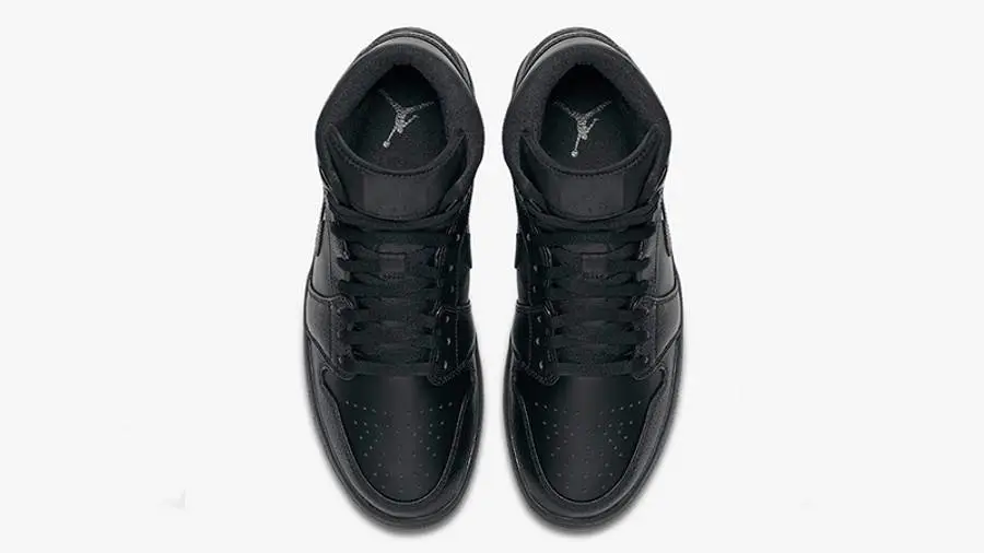 乔丹 Air Jordan 1 Mid Triple Black AJ1 中帮 全黑 554724-091