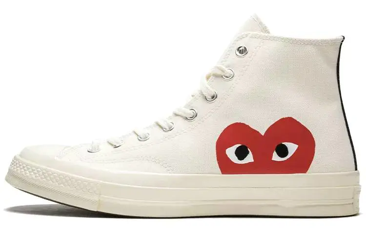 匡威 CDG x Converse Chuck Taylor All Star 1970s 川久保玲 白红 男女同款 150205C