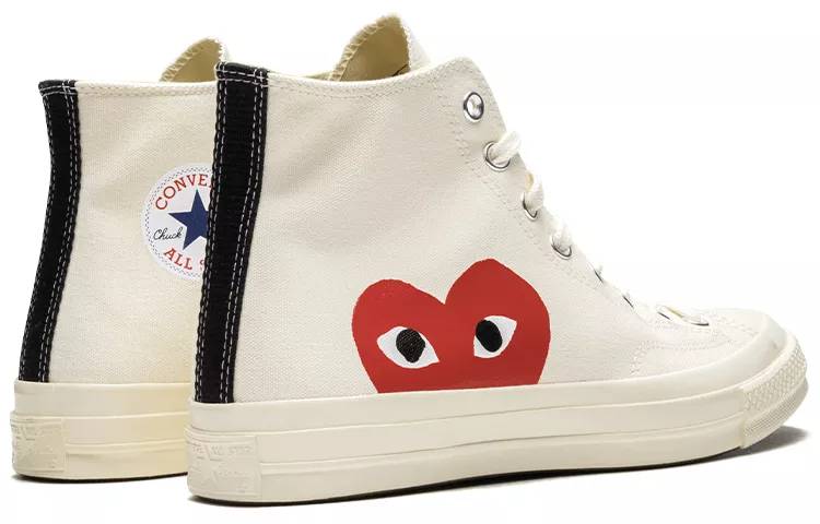 匡威 CDG x Converse Chuck Taylor All Star 1970s 川久保玲 白红 男女同款 150205C