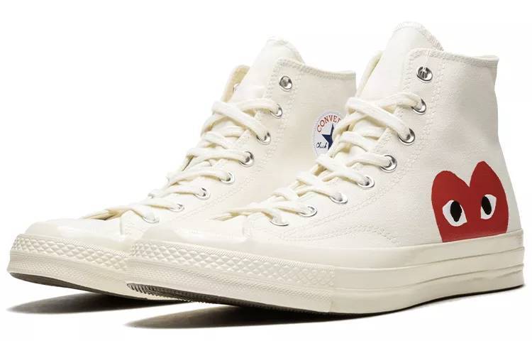 匡威 CDG x Converse Chuck Taylor All Star 1970s 川久保玲 白红 男女同款 150205C