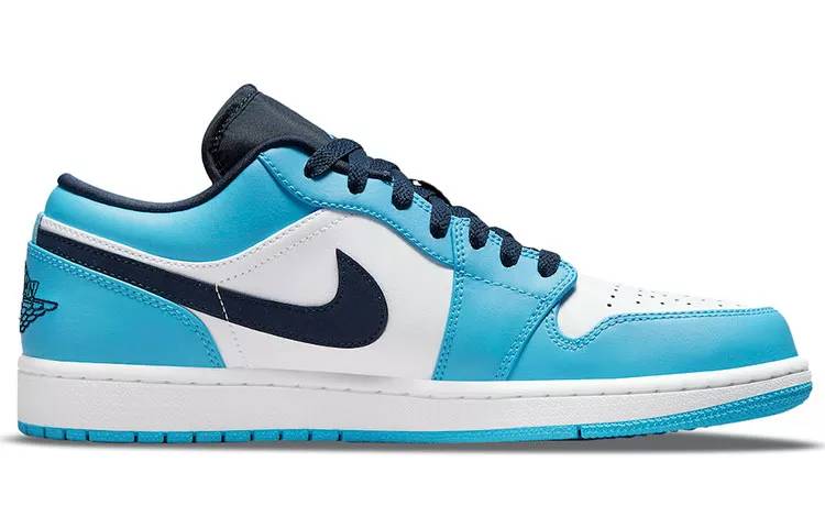 乔丹 Air Jordan 1 Low UNC 大学蓝 AJ1 低帮 北卡蓝 553558-144