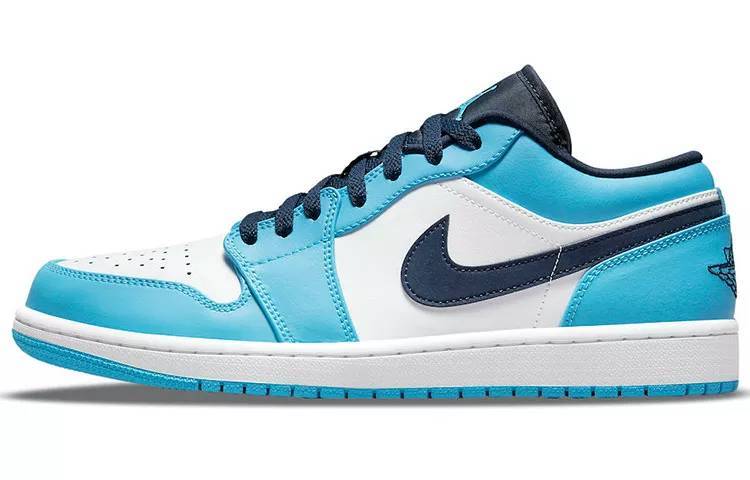 乔丹 Air Jordan 1 Low UNC 大学蓝 AJ1 低帮 北卡蓝 553558-144