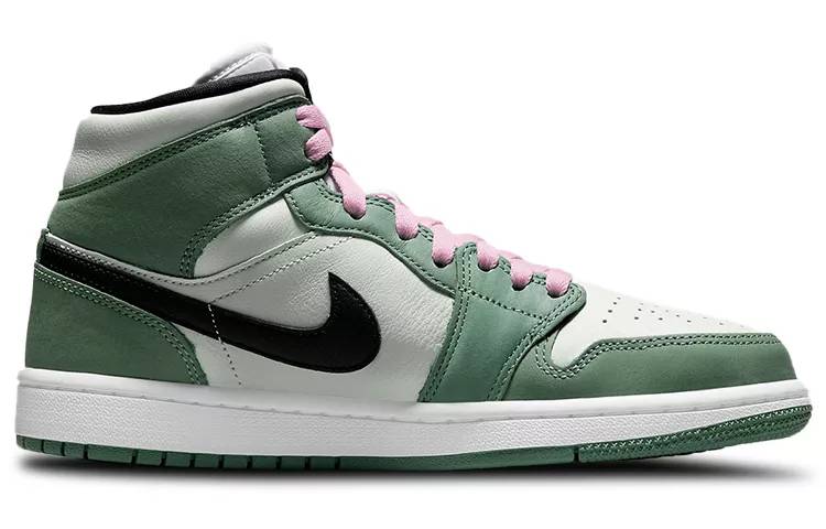 乔丹 Air Jordan 1 Mid SE “Dutch Green” 白绿粉 女款 AJ1中帮 CZ0774-300