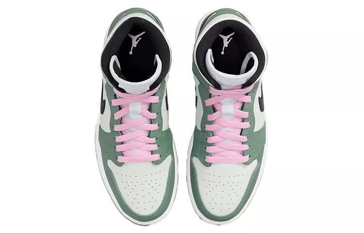 乔丹 Air Jordan 1 Mid SE “Dutch Green” 白绿粉 女款 AJ1中帮 CZ0774-300