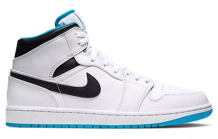 乔丹 Air Jordan 1 Mid “Laser Blue” 激光蓝 AJ1中帮 554724-141