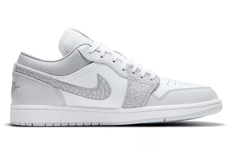 乔丹 Air Jordan 1 Low PRM “Elephant Print” 柏林限定 白灰 爆裂纹 AJ1 低帮 DH4269-100