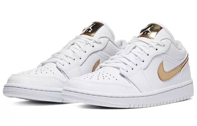 乔丹 Air Jordan 1 Low White Metallic Gold 白金 AJ1 低帮 CZ4776-100