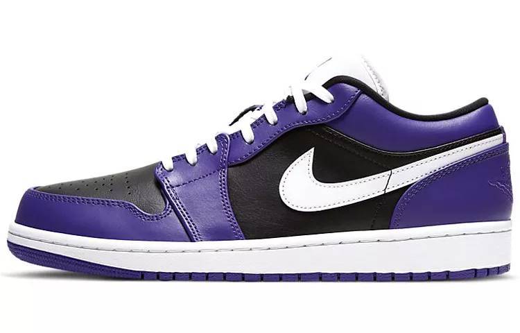 乔丹 Air Jordan 1 Low Court Purple 黑紫 男女同款 AJ1 低帮 553558-501