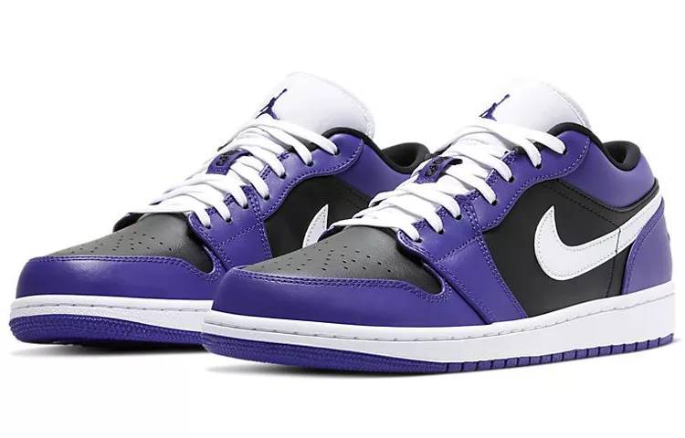 乔丹 Air Jordan 1 Low Court Purple 黑紫 男女同款 AJ1 低帮 553558-501