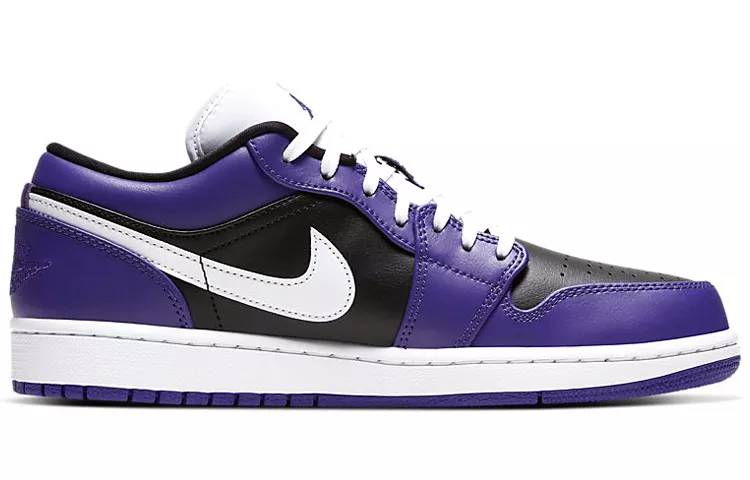 乔丹 Air Jordan 1 Low Court Purple 黑紫 男女同款 AJ1 低帮 553558-501