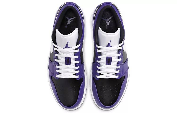 乔丹 Air Jordan 1 Low Court Purple 黑紫 男女同款 AJ1 低帮 553558-501