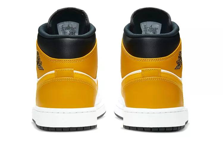 乔丹 Air Jordan 1 Mid “University Gold” 黑黄 AJ1 中帮 554724-170