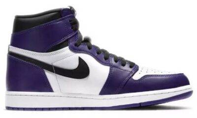 20210617055509346 400x240 - 乔丹 Air Jordan 1 "Court Purple" 白紫脚趾 男女同款 AJ1 中帮 555088-500
