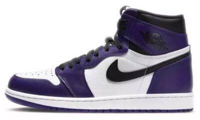20210617055509508 400x240 - 乔丹 Air Jordan 1 "Court Purple" 白紫脚趾 男女同款 AJ1 中帮 555088-500