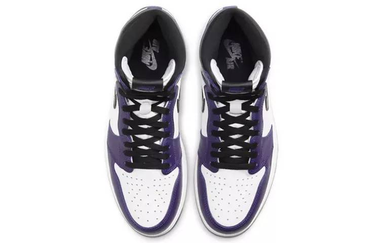 乔丹 Air Jordan 1 “Court Purple” 白紫脚趾 男女同款 AJ1 中帮 555088-500