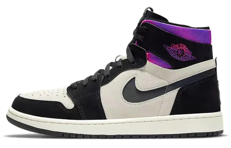 乔丹 Air Jordan 1 Mid Magenta 黑紫葡萄 女款 AJ1 中帮 BQ6472-005