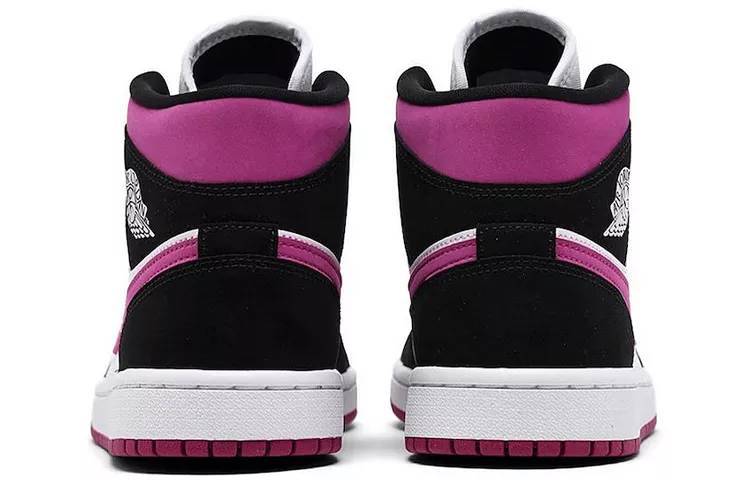 乔丹 Air Jordan 1 Mid Magenta 黑紫葡萄 女款 AJ1 中帮 BQ6472-005