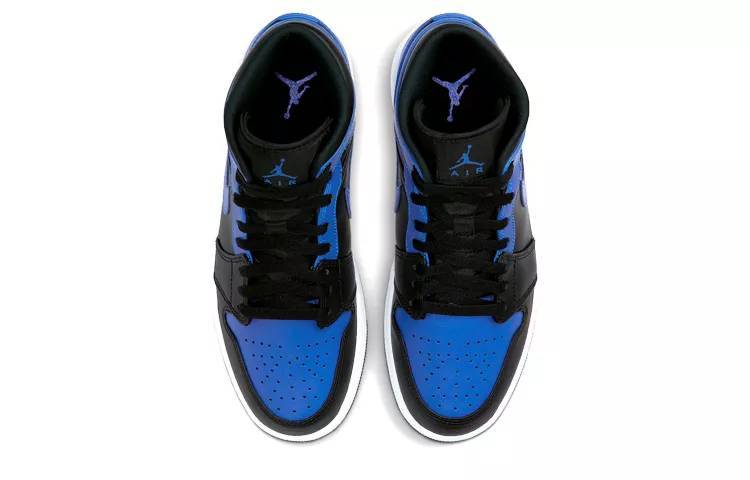 乔丹 Air Jordan 1 Mid “Hyper Royal”  皇家蓝 AJ1 中帮 554724-077