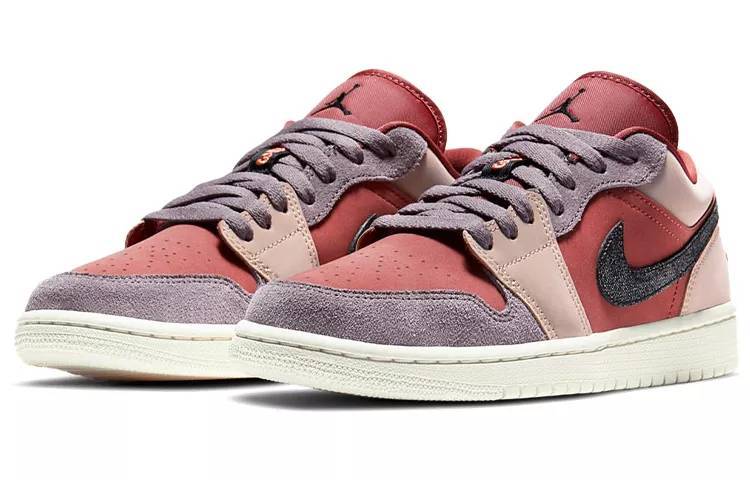 乔丹 Air Jordan 1 Low “Canyon Rust” 红粉紫 拼接 女款 AJ1低帮 DC0774-602