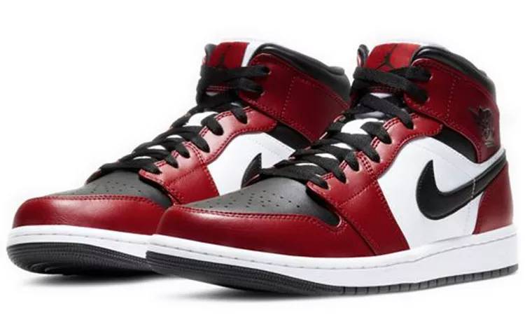 乔丹 Air Jordan 1 Mid Gym Red 芝加哥 男女同款 AJ1 中帮 554724-069