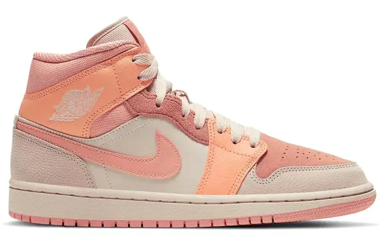 乔丹 Air Jordan 1 Mid “Apricot Orange” 女款 杏橙 AJ1 中帮 DH4270-800