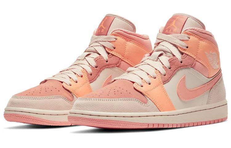 乔丹 Air Jordan 1 Mid “Apricot Orange” 女款 杏橙 AJ1 中帮 DH4270-800