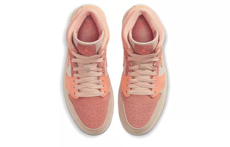 乔丹 Air Jordan 1 Mid “Apricot Orange” 女款 杏橙 AJ1 中帮 DH4270-800