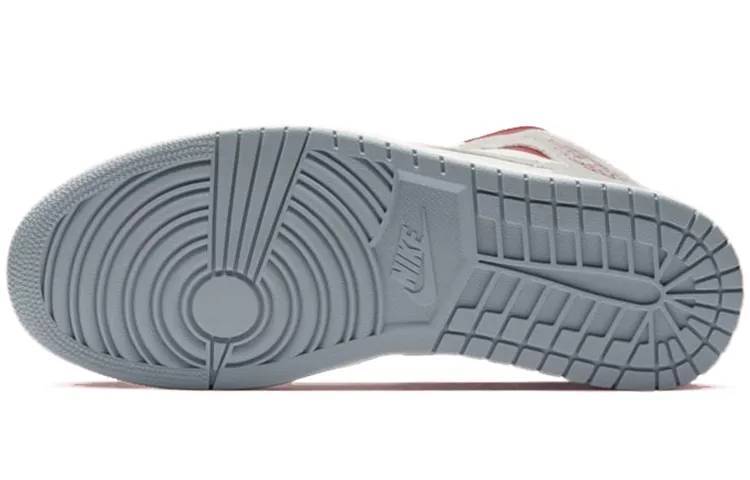乔丹 Sneakersnstuff x Air Jordan 1 Mid 20th Anniversary 红灰 男女同款 AJ1中帮 CT3443-100
