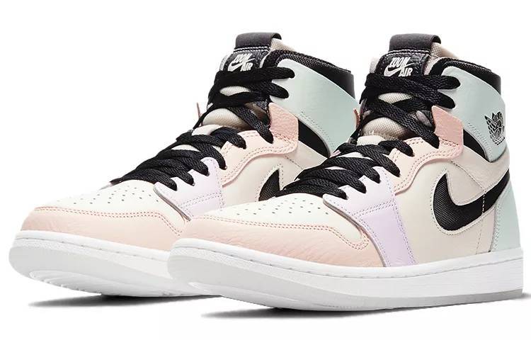 乔丹 Air Jordan 1 Zoom Air CMFT “Easter” 粉绿紫 彩色拼接马卡龙 复活节 女款 CT0979-101