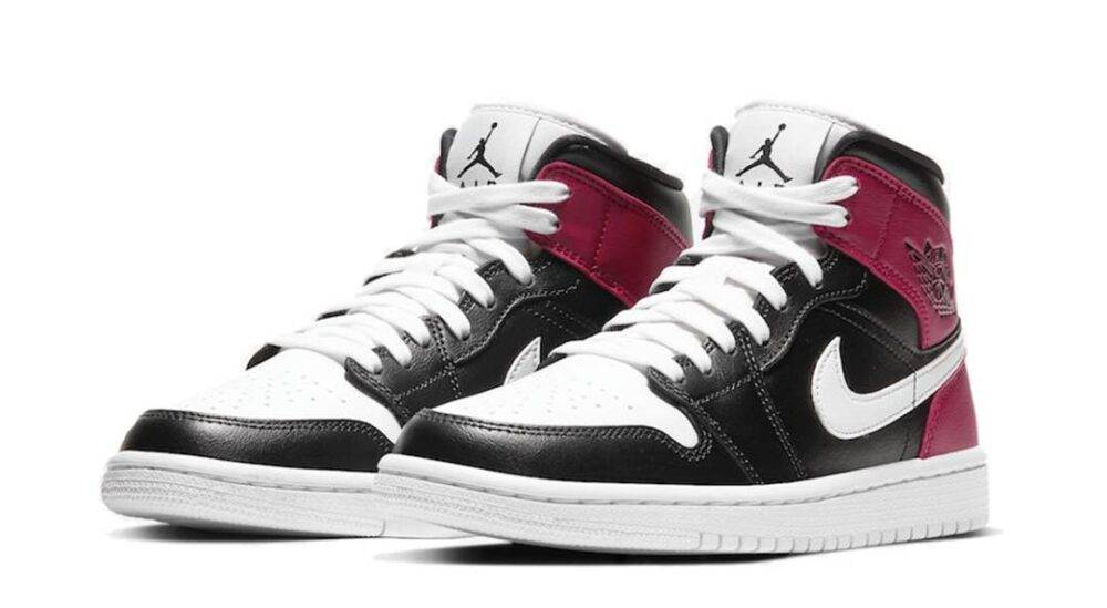 乔丹 Air Jordan 1 Mid “Noble Red” 酒红 女款篮球鞋 AJ1 中帮 BQ6472-016