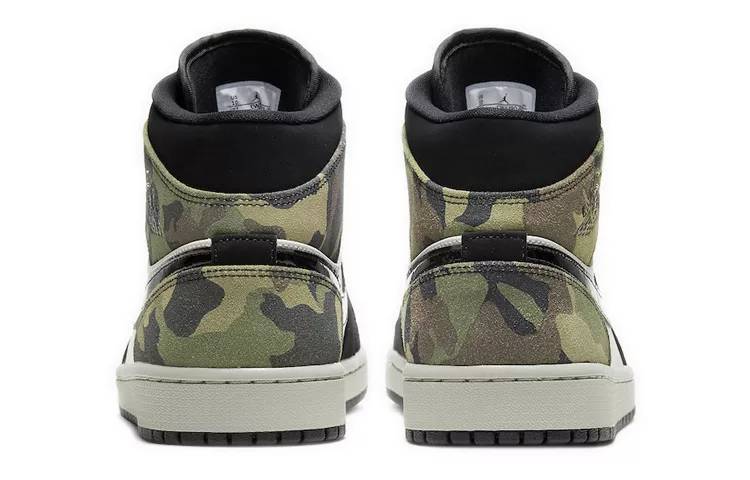 乔丹 Air Jordan 1 Mid “Camo” 迷彩熊猫 AJ1 中帮 CW5490-001