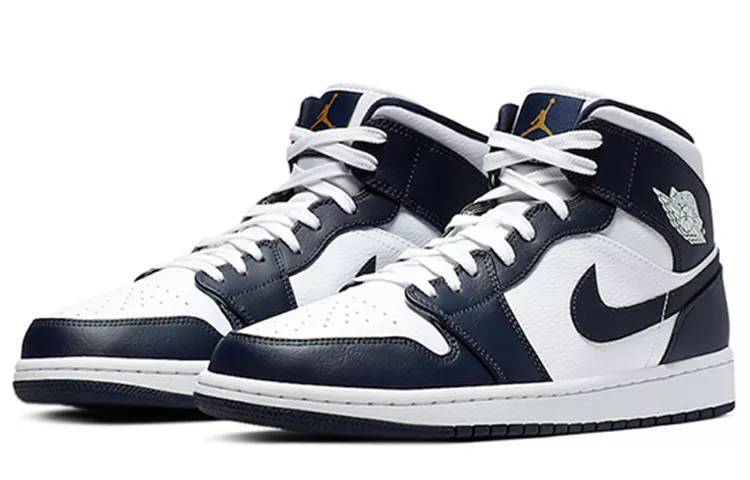 乔丹 Air Jordan 1 Mid White Obsidian 黑曜石 AJ1 中帮 554724-174