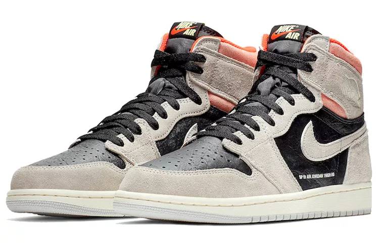 乔丹 Air Jordan 1 Retro High OG “Neutral Grey” 灰麂皮 字幕 标语 555088-018