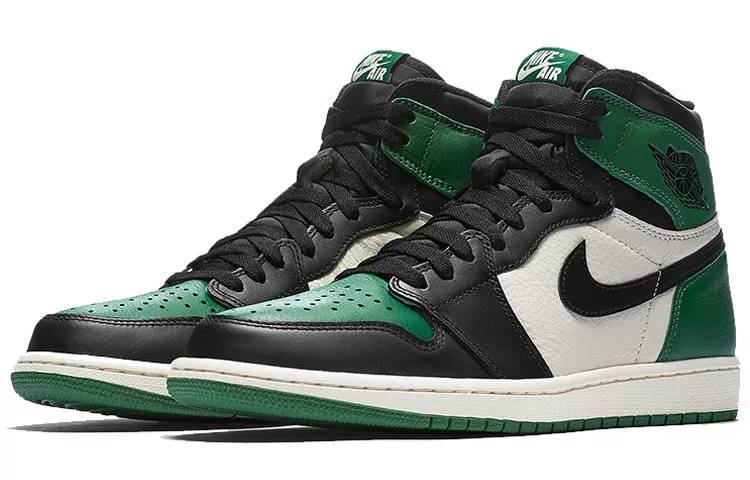 乔丹 Air Jordan 1 Retro High Pine Green 黑绿脚趾 555088-302