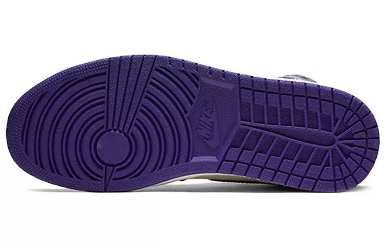 乔丹 Air Jordan 1 Retro High Court Purple 黑紫脚趾 篮球鞋 555088-501
